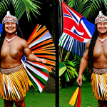 Here are two image prompts for Stable Diffusion XL, designed to generate professional and safe images based on your description of Samoan festivals: