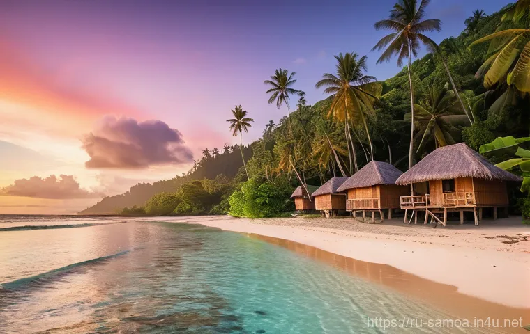 사모아의 특이한 동굴 및 지형 탐방 - **Prompt for Afu Aau Waterfall:**
    "A stunning scene of Afu Aau Waterfall in Savai'i, Samoa. A po...