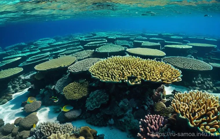 사모아의 해양 보호 구역 및 스노클링 포인트 - Here are three detailed image prompts in English, adhering to all specified guidelines: